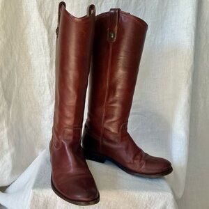 FRYE Melissa Button Tall Leather Boots